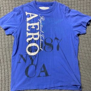 Men’s Aeropostale Blue Short Sleeve Graphic Tee